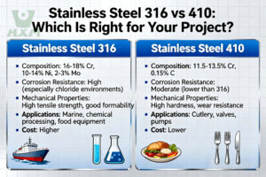 Stainless Steel 316 vs 410