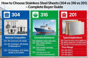 How to Choose Stainless Steel Sheets (304 vs 316 vs 201)