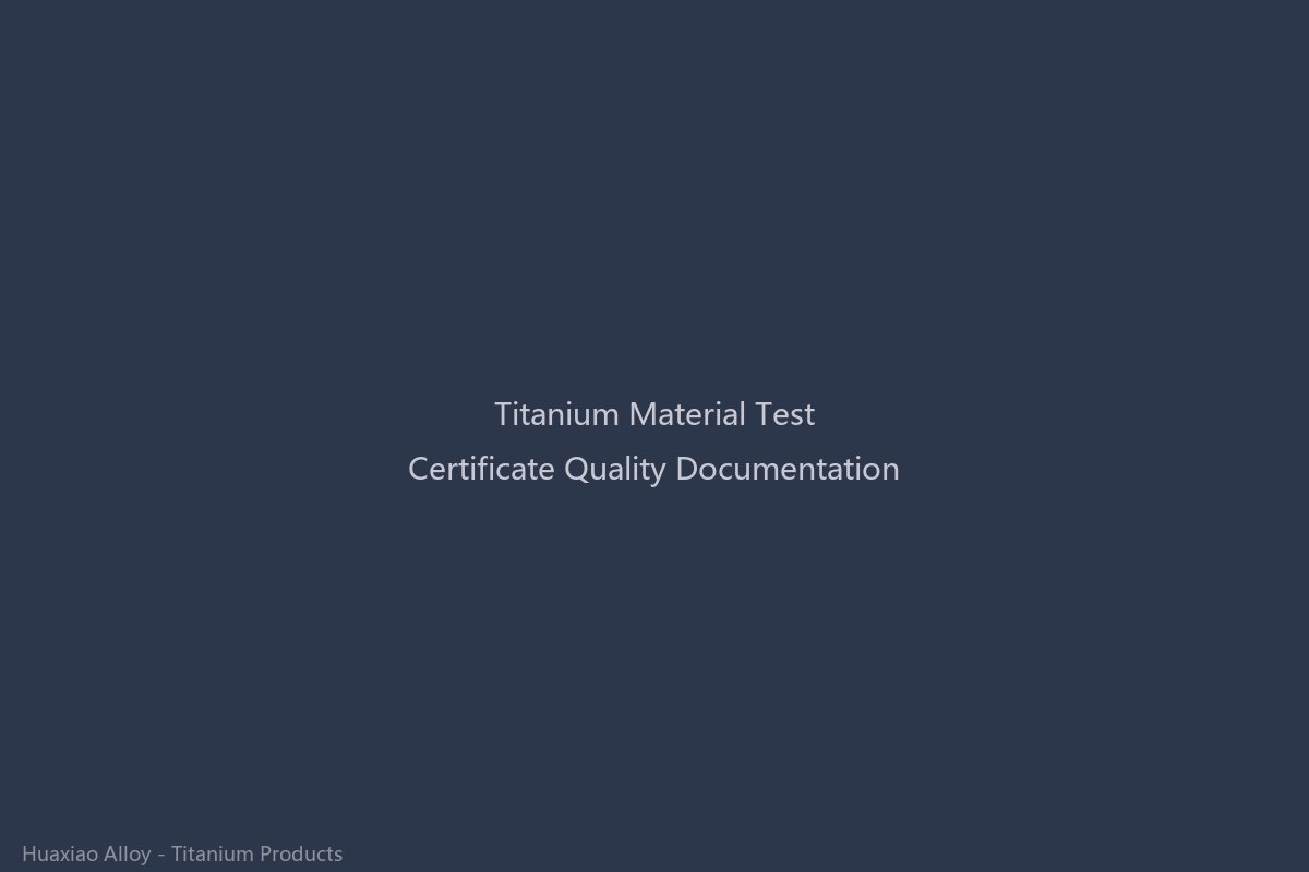 Mill test certificate and quality documentation for Ti-6Al-4V titanium alloy sheet showing chemical composition analysis, mechanical property test results, and material traceability information